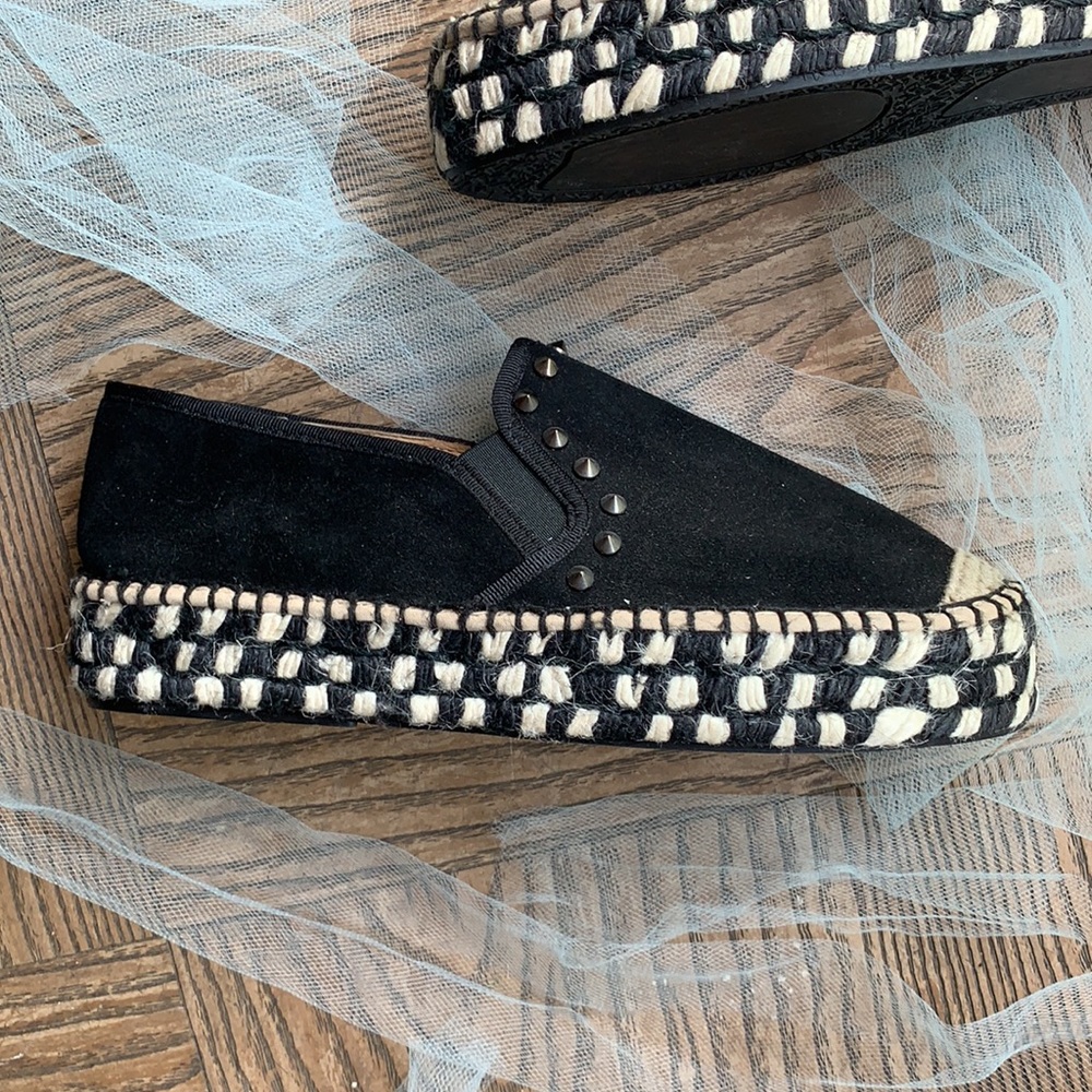NWOT Cordani Black Spike Espadrille - Picture 3 of 6